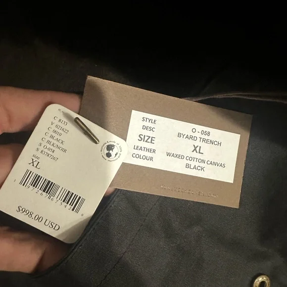 🆕 Nicolas K x Free People Byard Trench Jacket Waxed Canvas - Picture 9 of 10